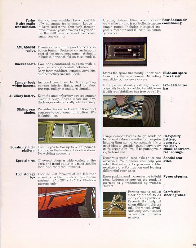1973 Chevrolet Recreational Vehicles Brochure Page 9
